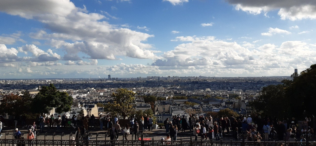 몽마르트 언덕에서 본 파리 전경
