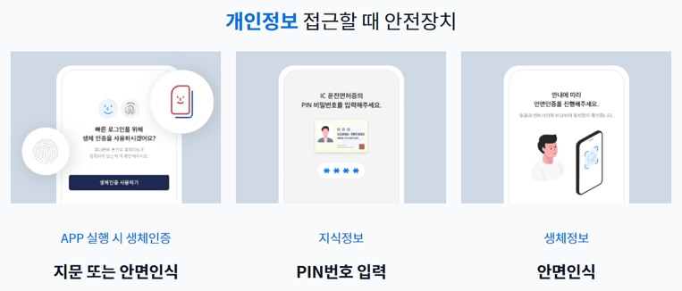 모바일 신분증 열람전 암호화 기능