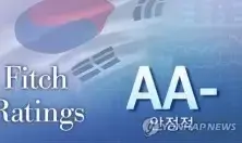  국제 신용 평가 피치 한국 국가 신용 등급 AA- 안정적