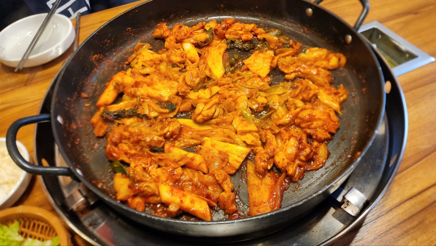  매운 닭갈비 추천, 송파 춘천 닭갈비 막국수