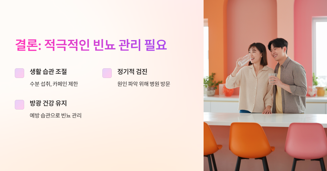 적극적인 빈뇨 관리 필요 설명 사진