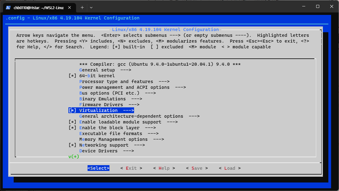 WSL2에 OSX 설치하기 &#44; 윈도우에 OSX 설치하기 - WSL Kernel Configuration