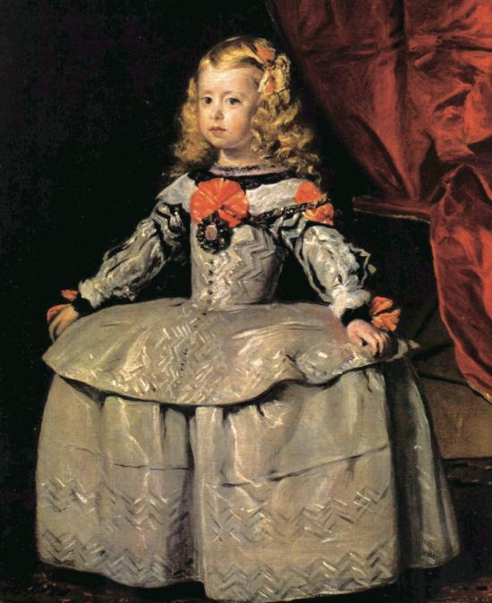 Portrait of the Infanta Margarita Aged Fiveʼ, Diego Velázquez, oil on canvas, 88×105cm, 1656