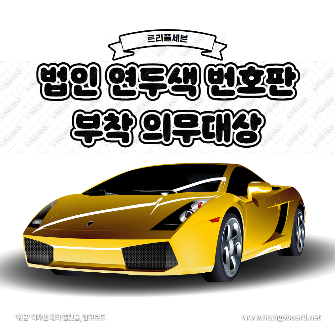  법인 연두색 번호판 부착 의무 (차량 가액 8,000만원 이상 기준, 손금산입)