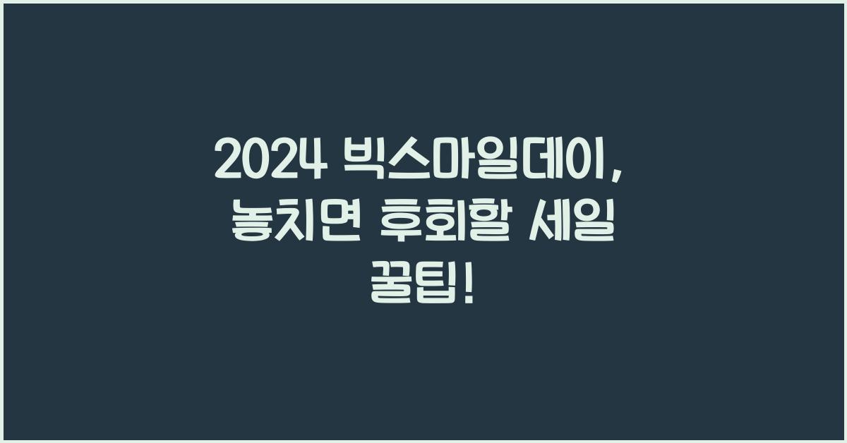 2024 빅스마일데이
