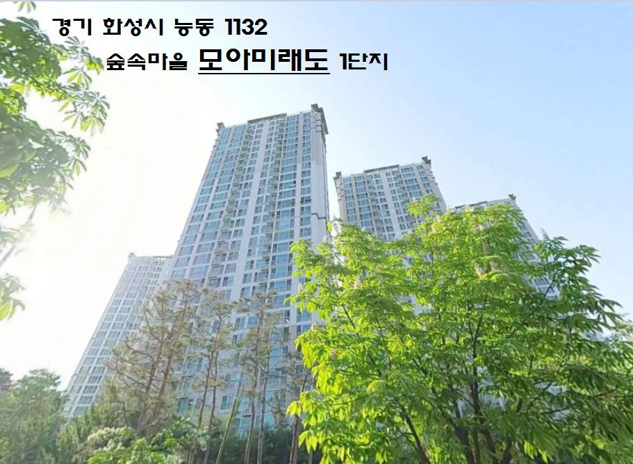 동탄숲속마을모아미래도2단지 아파트 경기 화성시 실거래가 시세 6.3억
