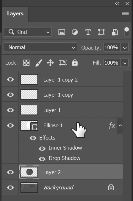 Ellipse1 부터~ 맨 상위까지 레이어를 선택해서 group