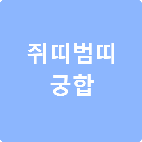 쥐띠 범띠 궁합