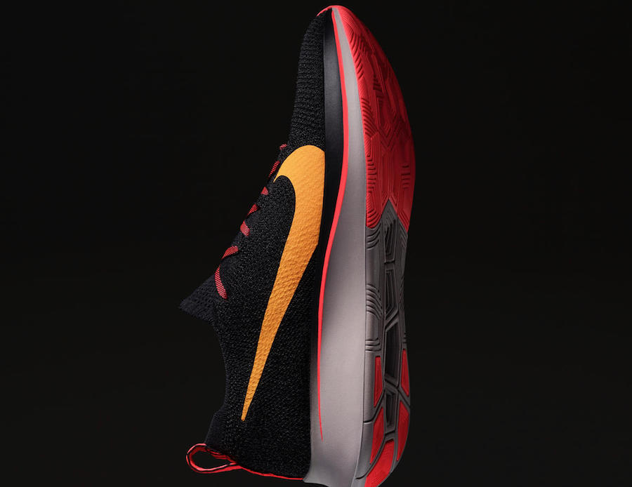nike zoom fly flyknit black flash crimson