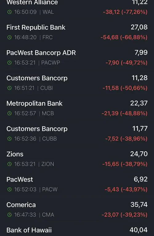 은행 주가 폭락