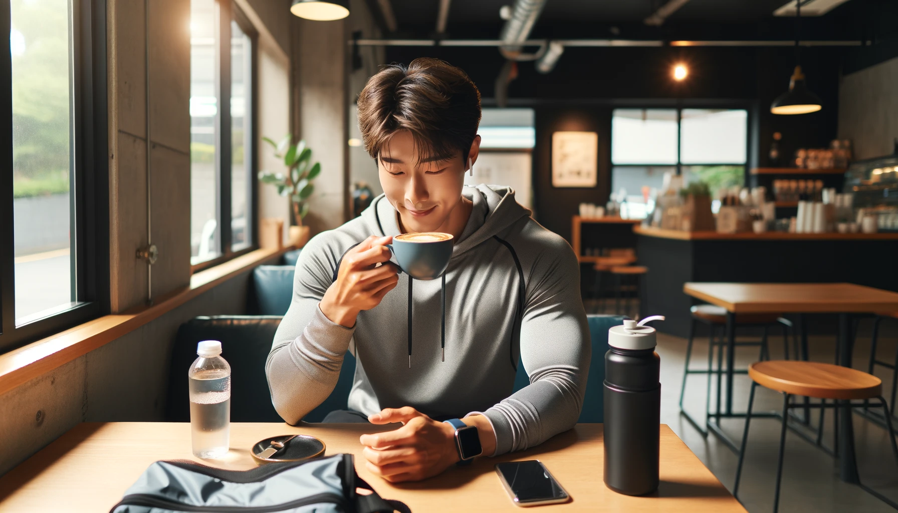 운동 후 커피