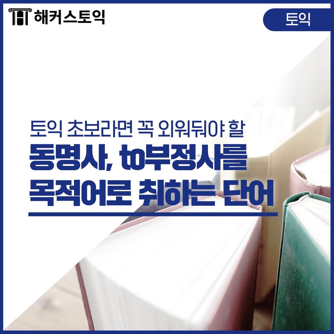 동명사, to부정사를 목적어로 취하는 단어