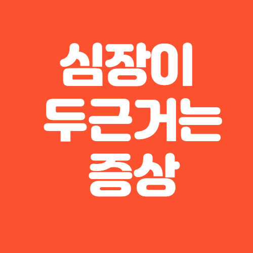  심장이 두근거리는 증상