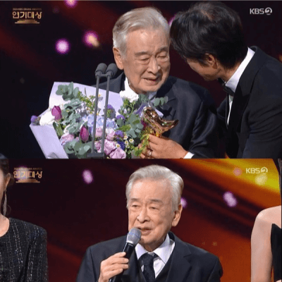 이순재 선생님 연기대상 수상소감 사진1