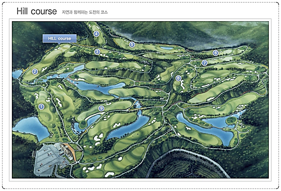 동부산CC 힐 코스 조감도
