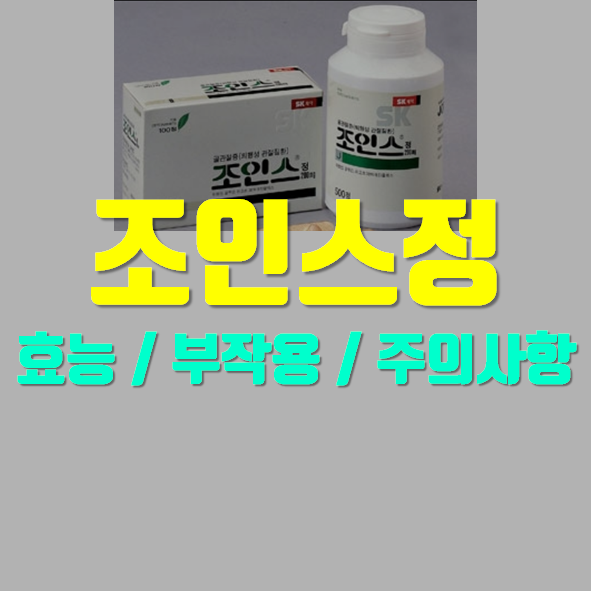  조인스정200mg 의약품 알고 드셔야죠!