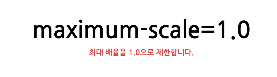 maximum-scale 속성이 5보다 작음' 문제를 수정하는 방법