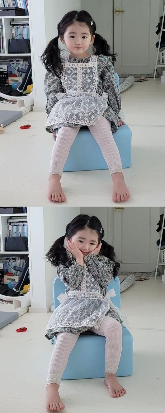  정미애 딸, 엄마보다 더 '송혜교 닮은꼴' 포즈도 아역배우급