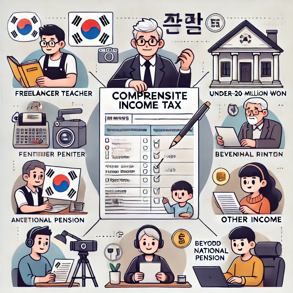 종합소득세 신고 유형과 절차를 설명하는 인포그래픽