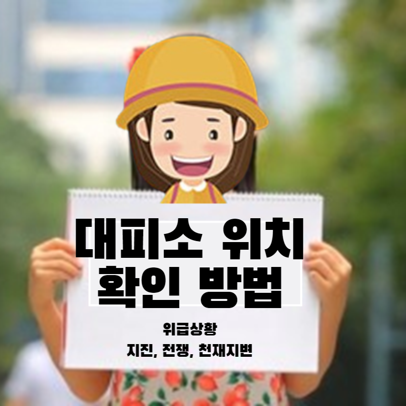  대피소 위치 확인 방법