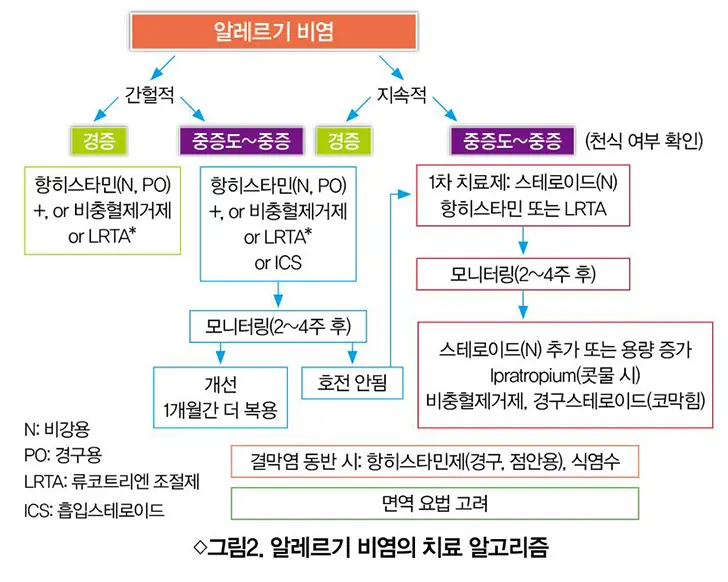 알레르기비염-치료-알고리즘