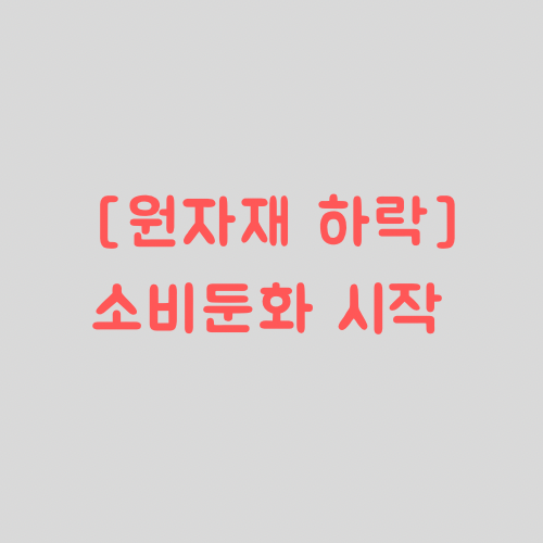  원자재 하락에 따른 소비트렌드