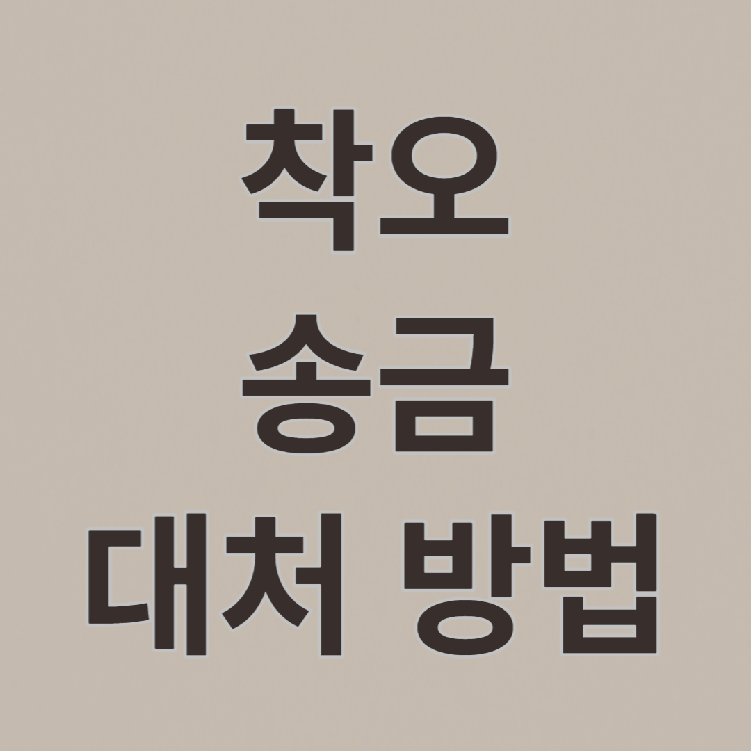  다른 계좌로 잘못 송금했다면? 계좌이체 착오송금 대처방법