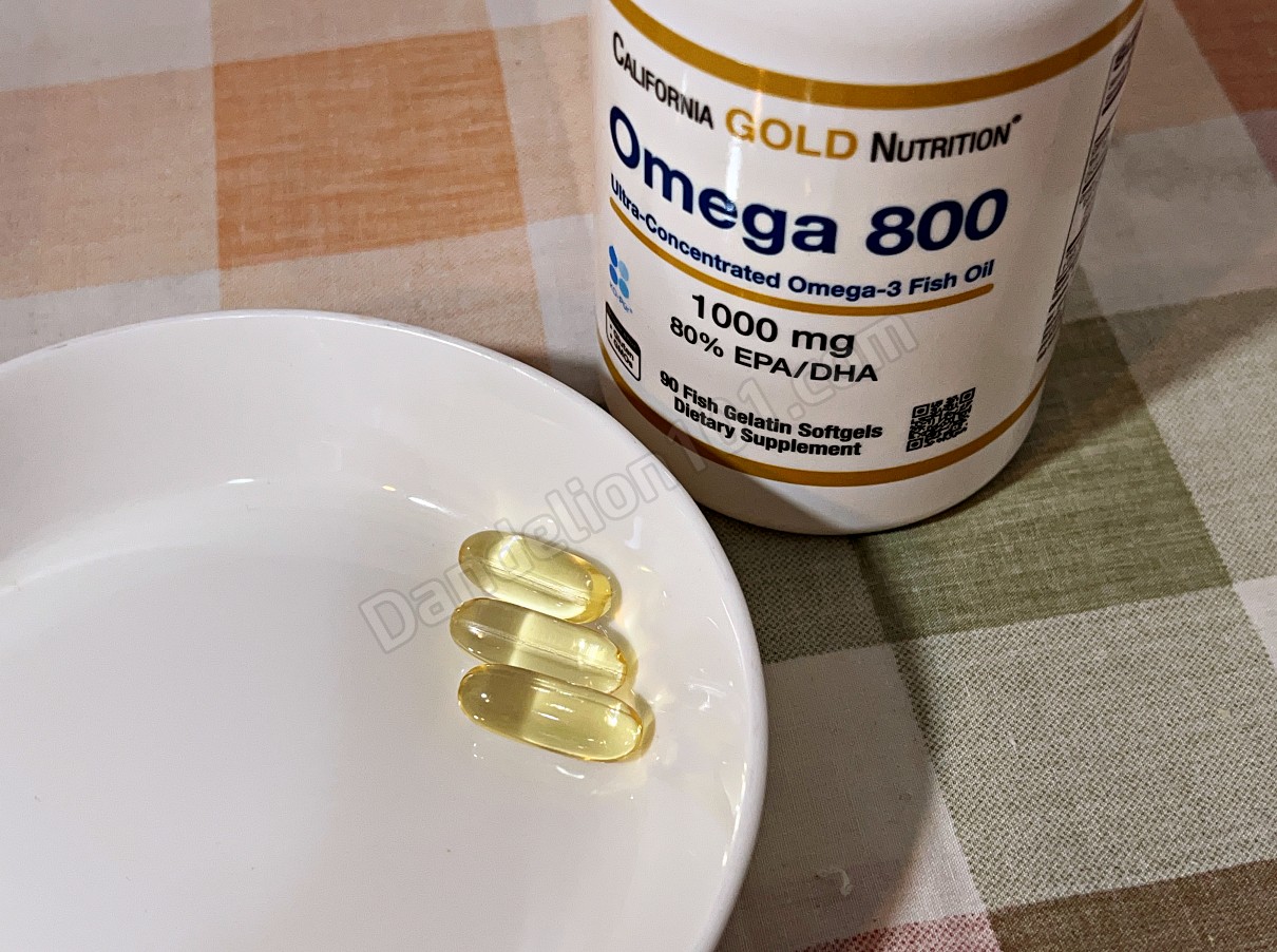 캘리포니아 골드 뉴트리션 오메가 800 (CALIFORNIA GOLD Nutrition Omega 800) 캡슐 사진