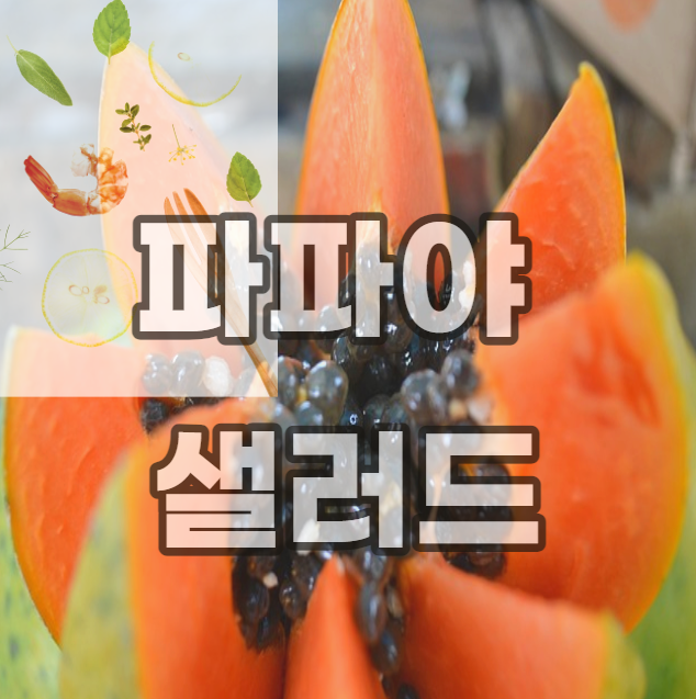 파파야-샐러드-그린-소스-만들기-드레싱-만드는법-만드는방법-레시피-쏨땀-요리-파파야 요리