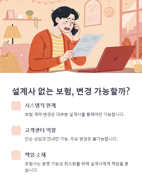 설계사 없는 보험 변경 가능할까?