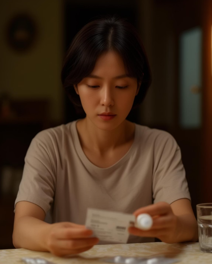 사후피임약 사용을 고민하는 여자 이미지
