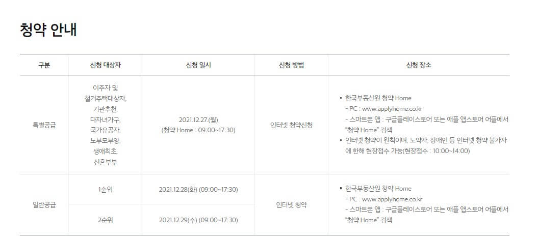 E편한세상 검단 어반센트로 청약신청