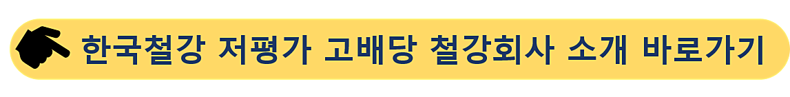한국철강-저평가 종목