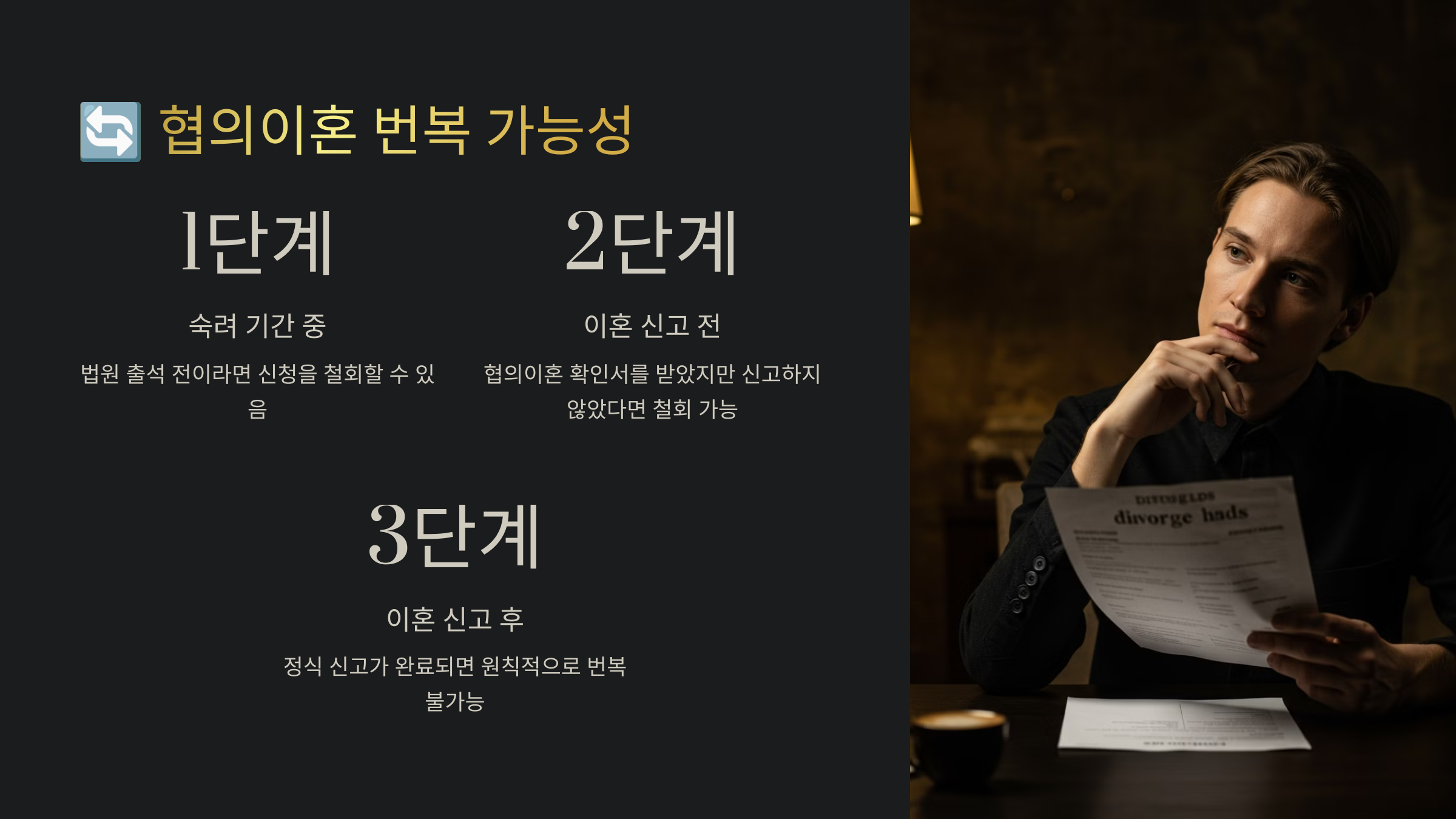 협의이혼 후 번복 가능할까?
