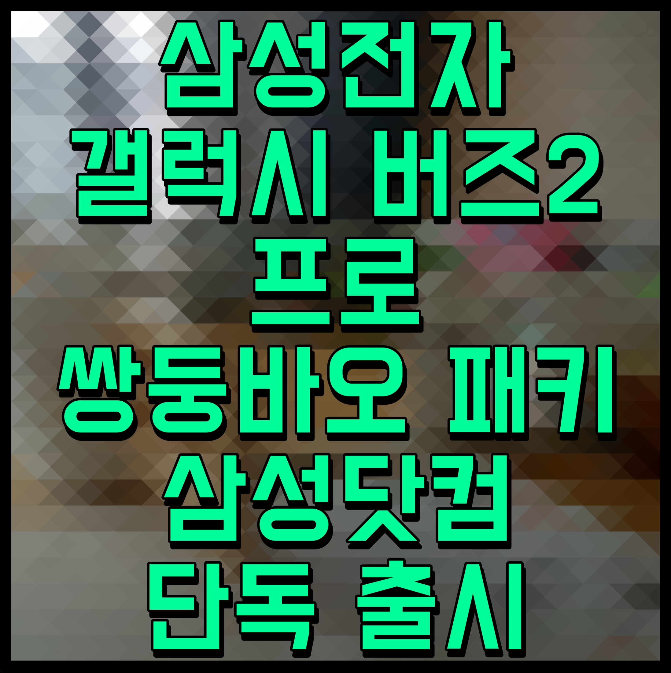  삼성전자 갤럭시 버즈2 프로 쌍둥바오 패키 삼성닷컴 단독 출시