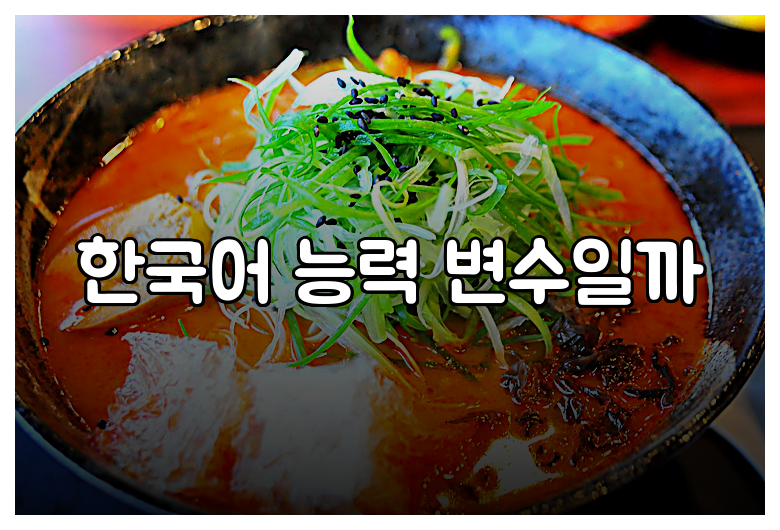 한국어 능력 변수일까