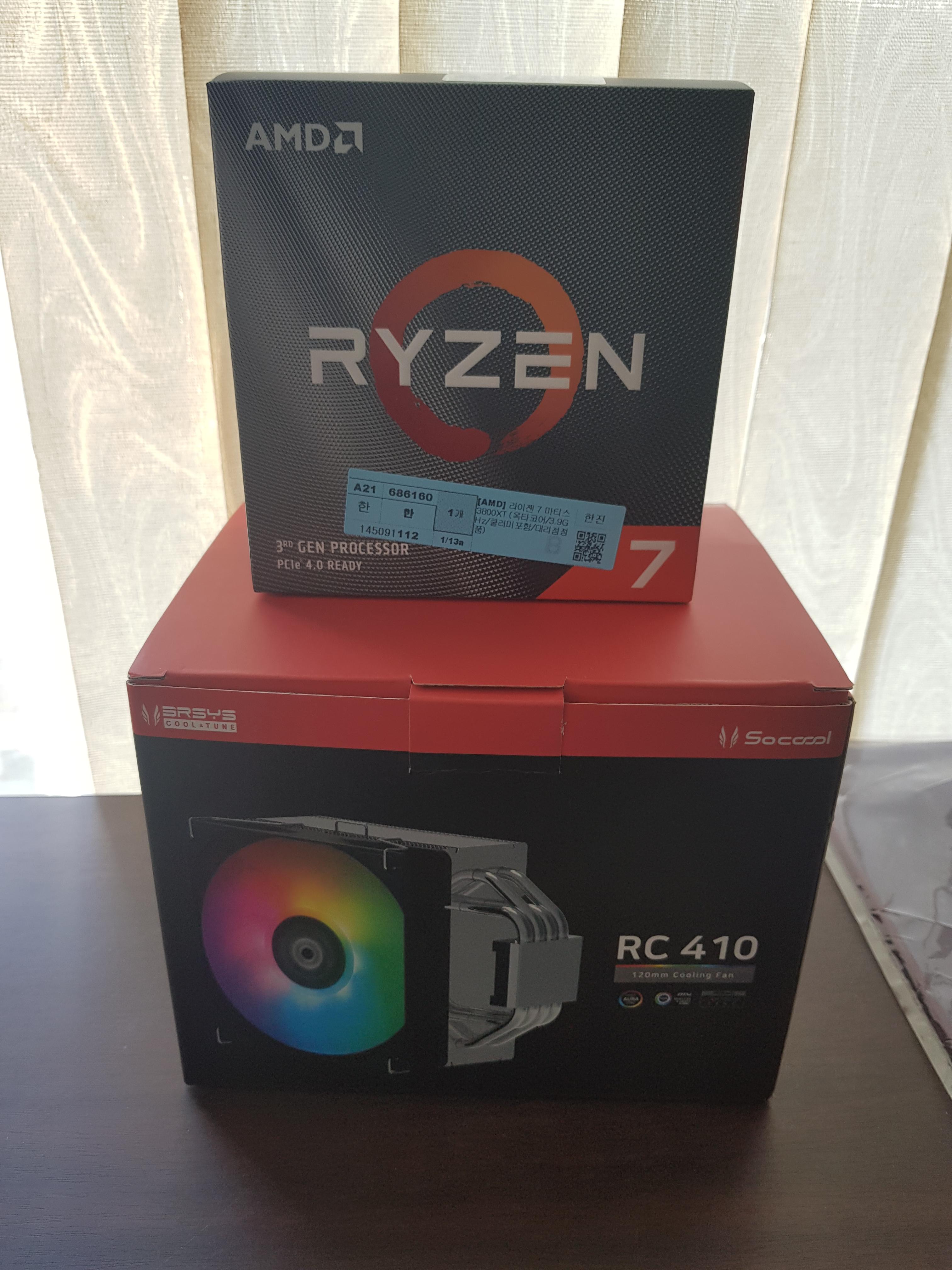  라이젠 3800XT + 3RSYS RC410 (컴퓨터 업그레이드)