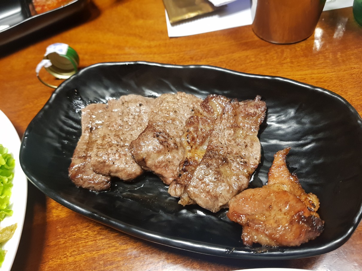 인도네시아 자카르타 찌까랑 한식 맛집 명동갈비 - 프리미엄 꽃살 & 프리미엄 양념 구이