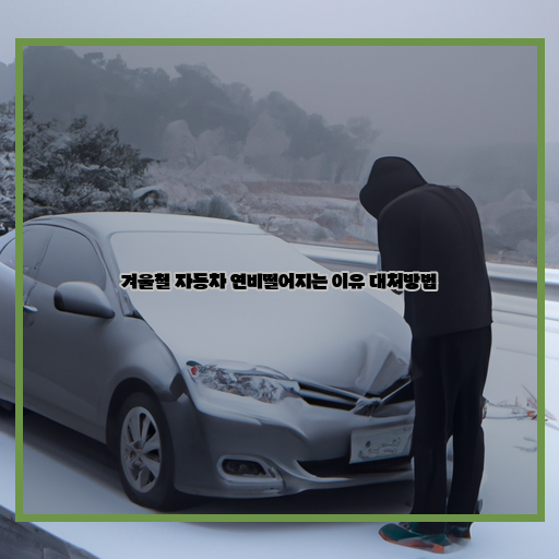  겨울철 자동차 연비 저하, 이유와 대처방법 알아보기