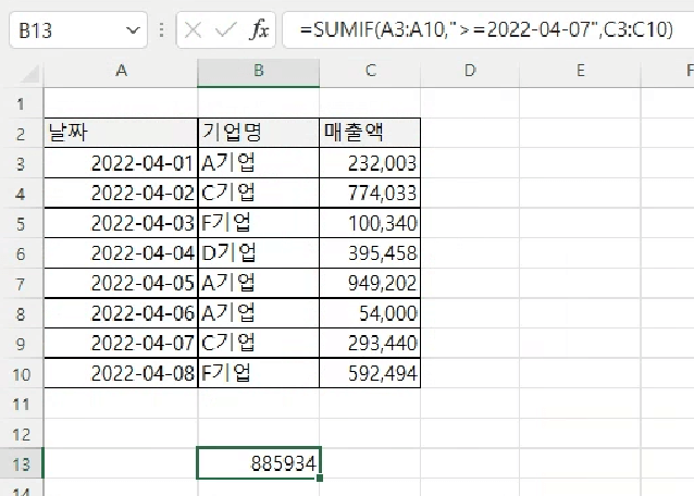 부등호로 날짜 조건 쓰기