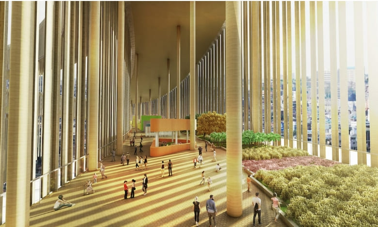서울 하이퍼루프...탄소배출 억제를 위한 녹색건축의 개념 Green Architecture Concept Helps Combat Carbon Emissions in Densely Packed Seoul