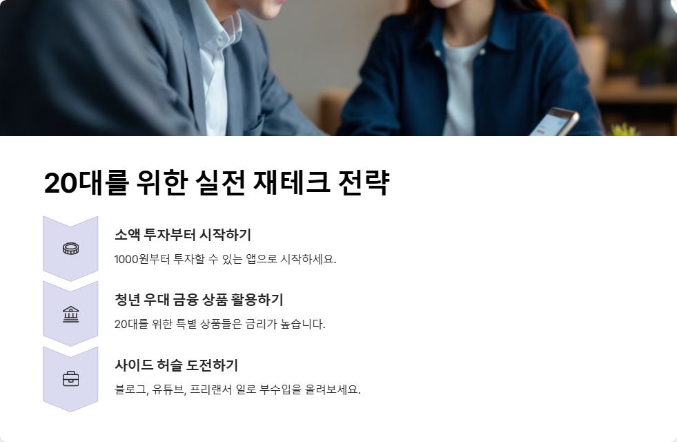 20대를 위한 재테크 전략 돈 모으기 시작하는 방법