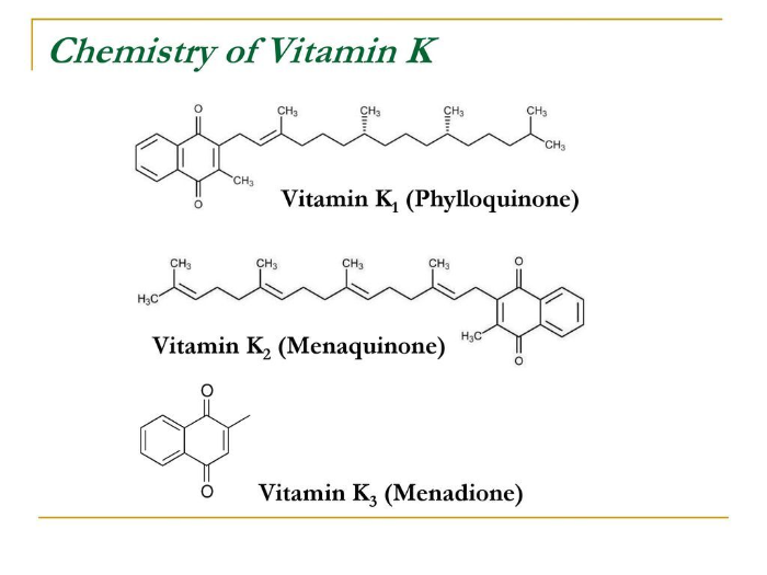 비타민 K 구조