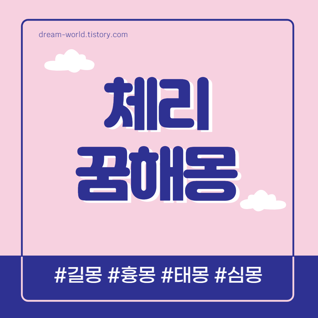  체리 꿈해몽 24가지 총정리 (체리꿈 해몽, 체리 먹는 꿈 태몽, 체리 따는 꿈 풀이)