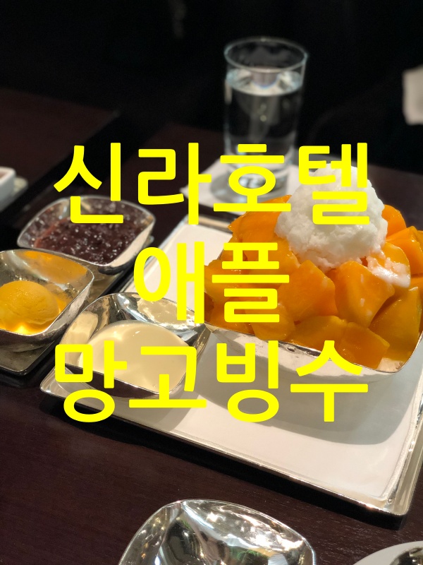  내돈내산 신라호텔 망고빙수 후기