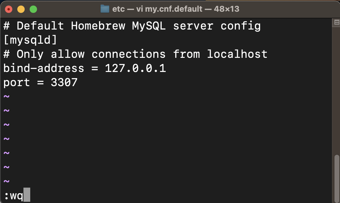 [MySQL] my.cnf 위치 찾기 (for port 변경) Mac
