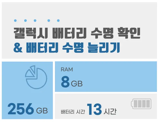 갤럭시배터리수명확인