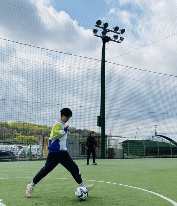  안영미, 축구선수 변신 "오늘인가 호랑이 수비 보여줄 때가!"[sns 사진]