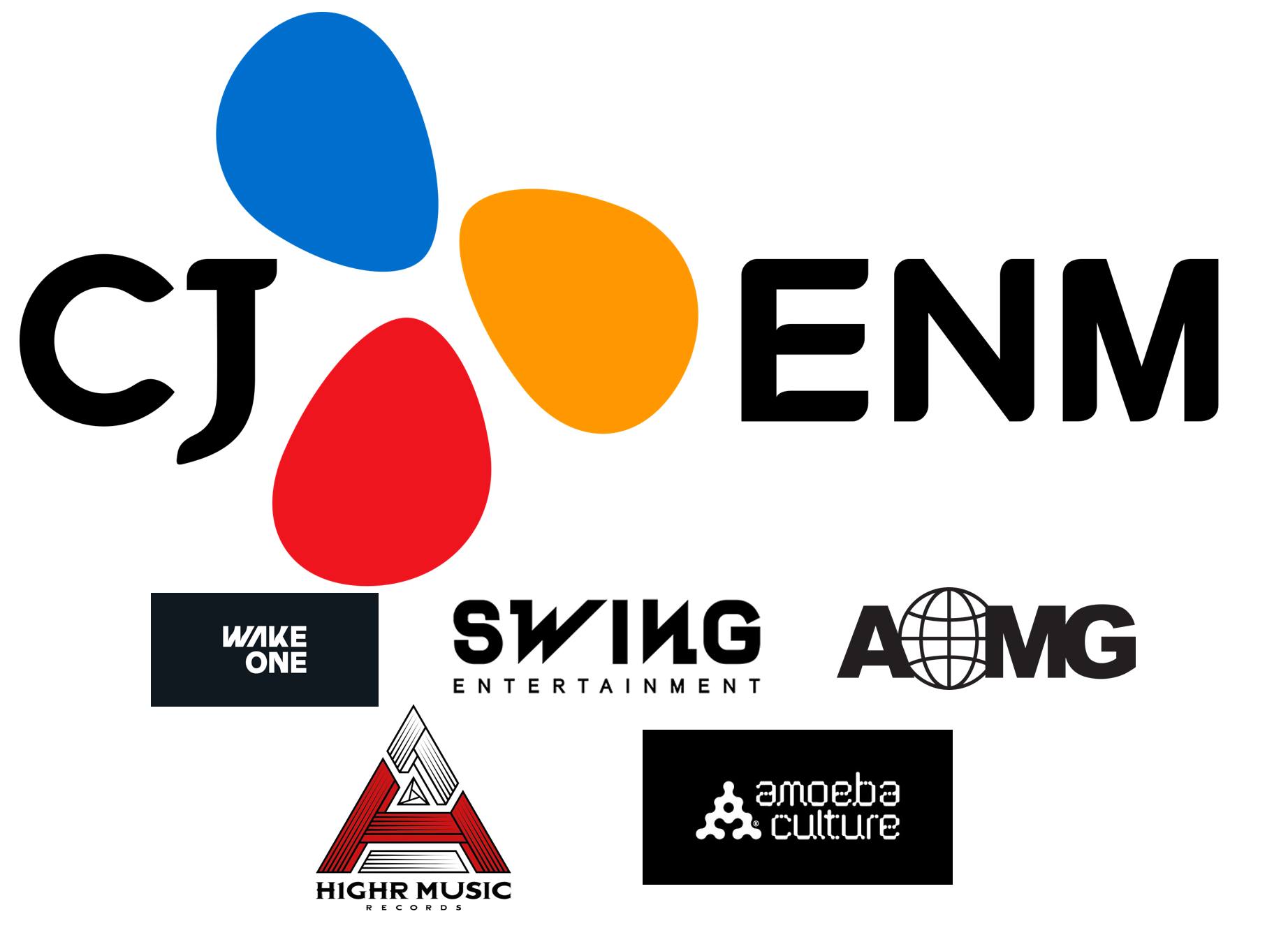 CJ-ENM-로고와-산하-레이블-로고