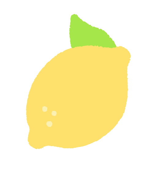 일러스트레이션-레몬-도형